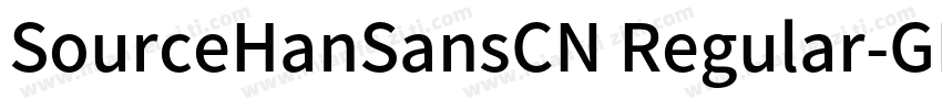 SourceHanSansCN Regular-GBpc字体转换